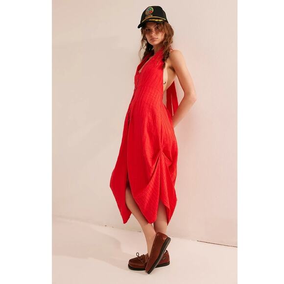 Free People Vintage Romance Bustle Midi - Picture 1 of 7